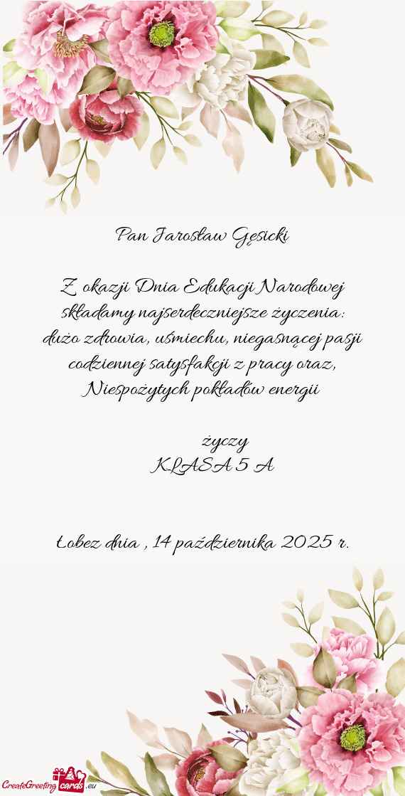 Pan Jarosław Gęsicki