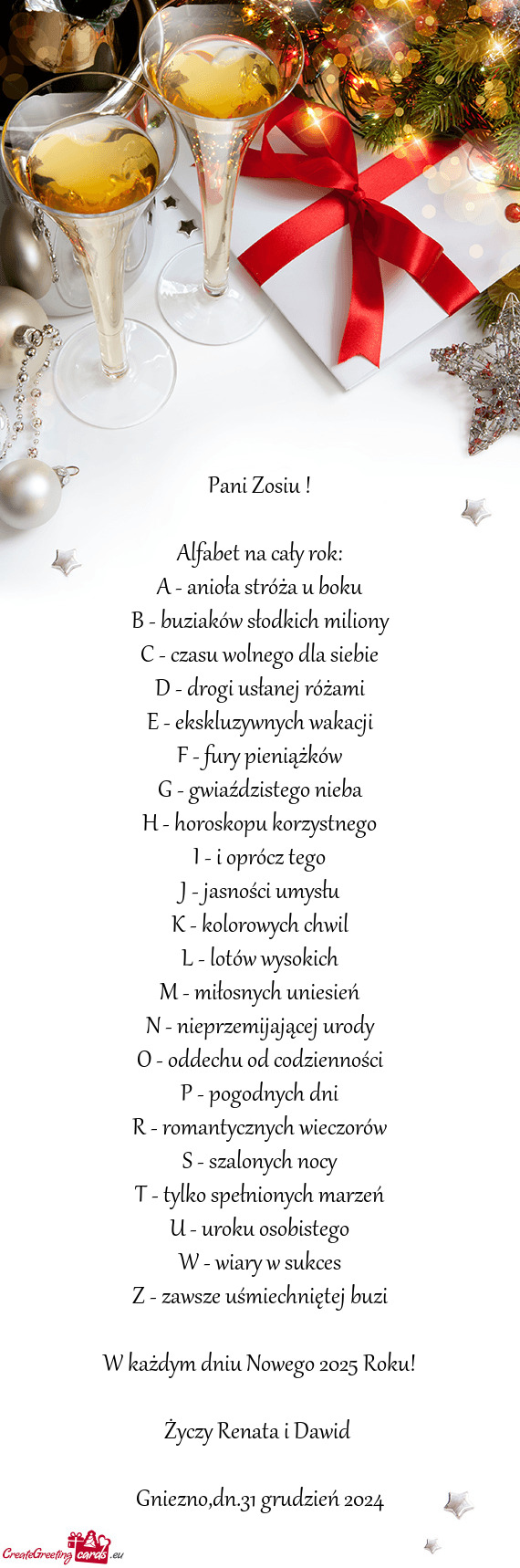 Pani Zosiu ! Alfabet na cały rok