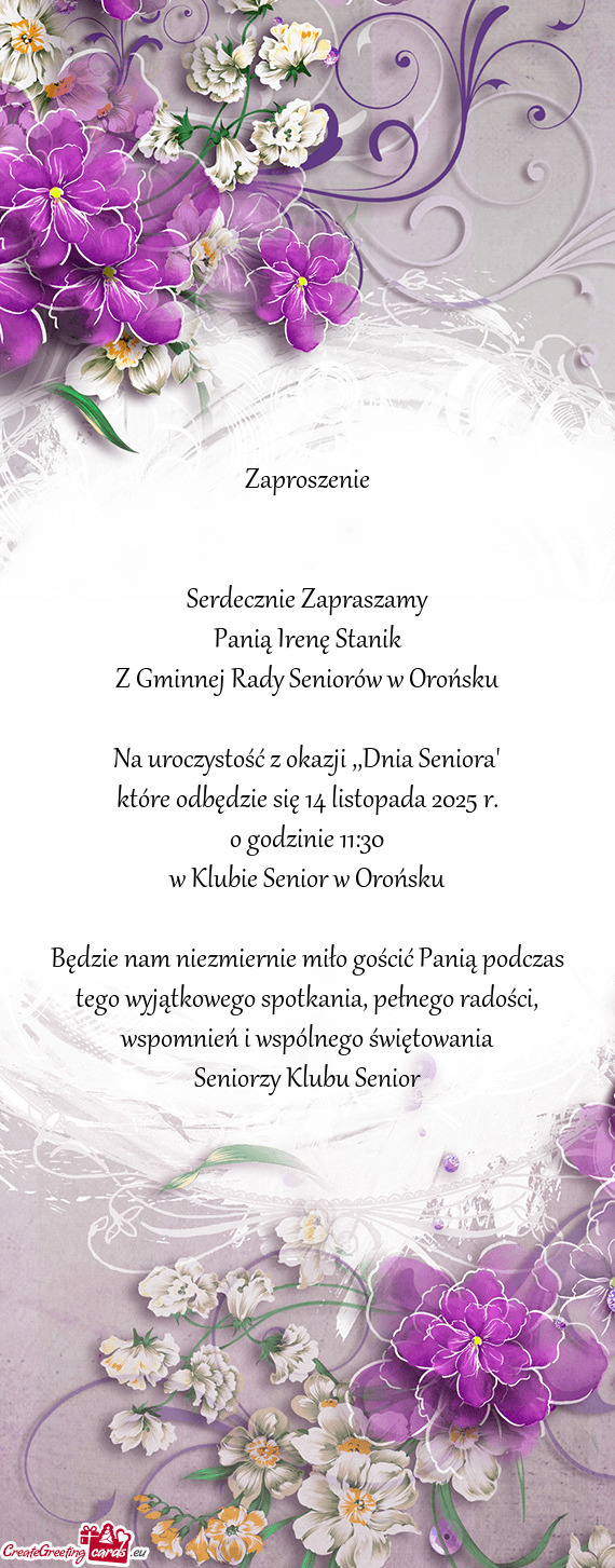 Panią Irenę Stanik