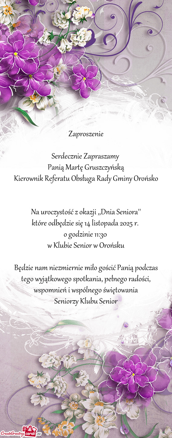 Panią Martę Gruszczyńską