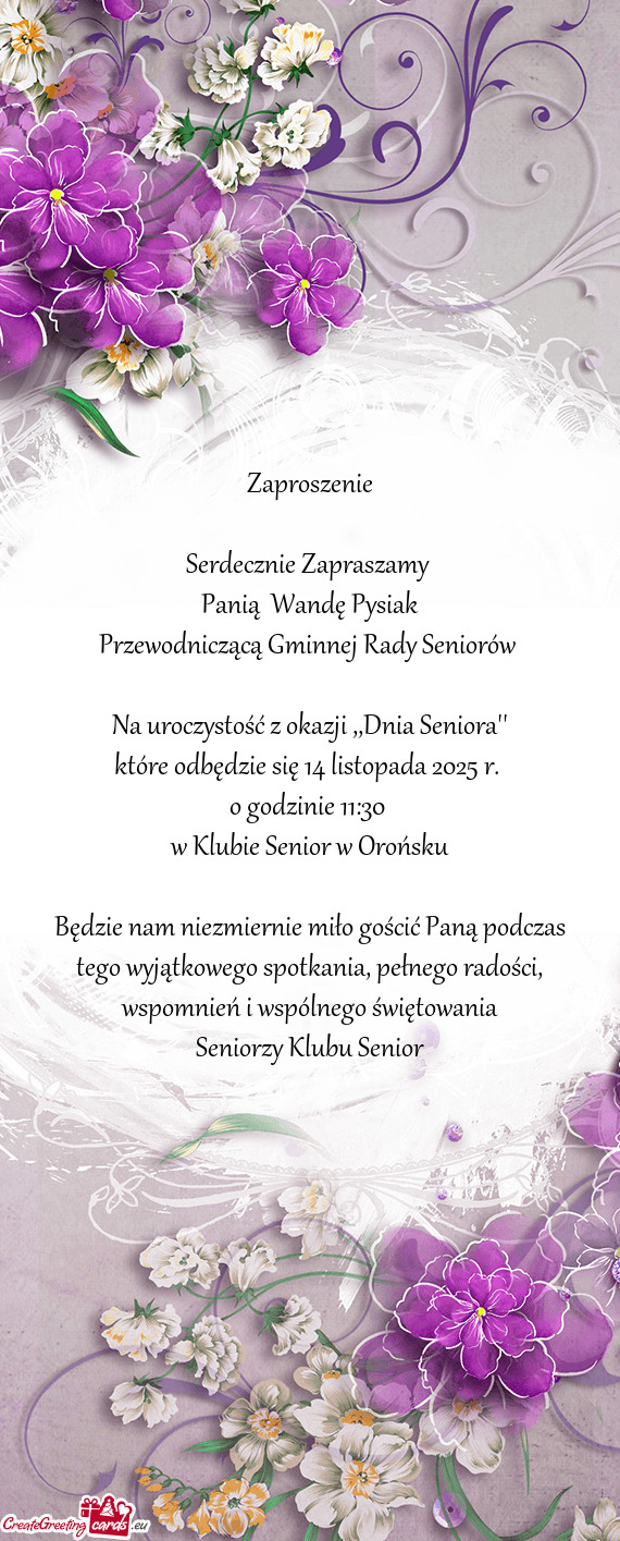 Panią Wandę Pysiak