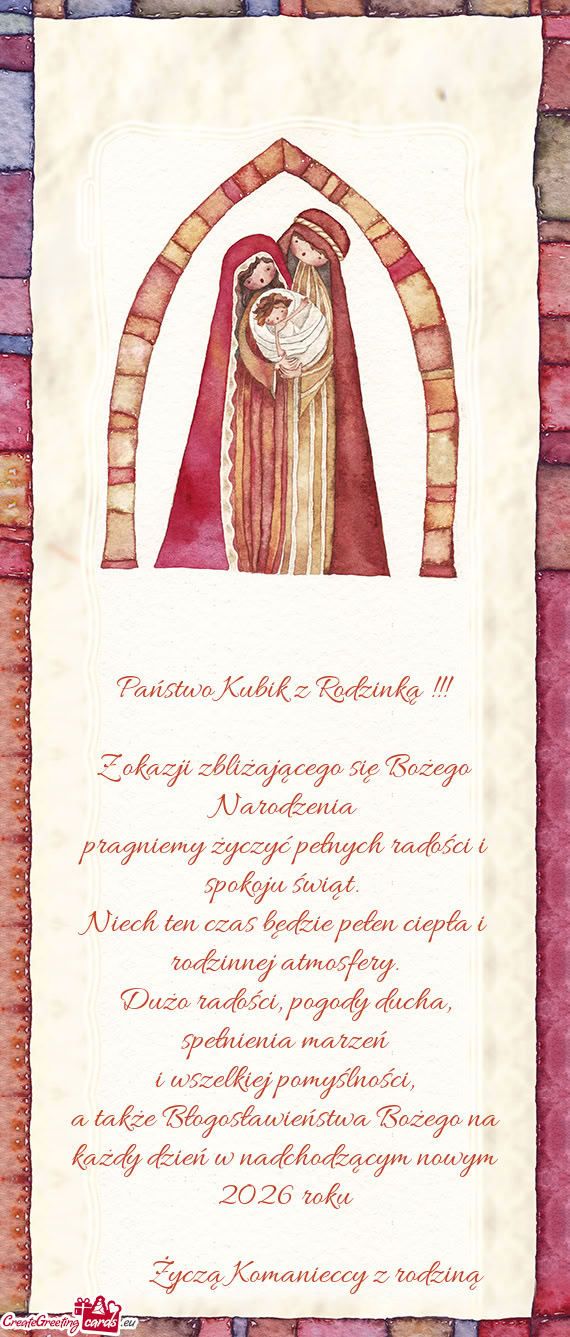 Państwo Kubik z Rodzinką