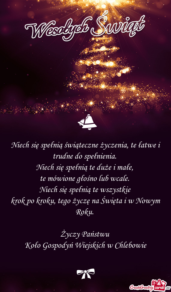 Państwu Koło Gospodyń Wiejskich w Chlebowie