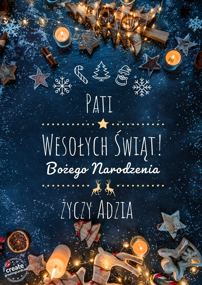 Pati Wesołych Świąt Adzia