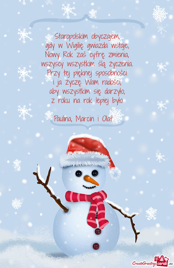 Paulina, Marcin i Olaf 🙂