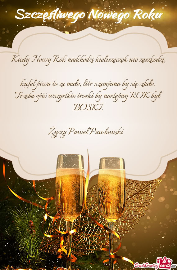 Paweł Pawłowski 😁🥂