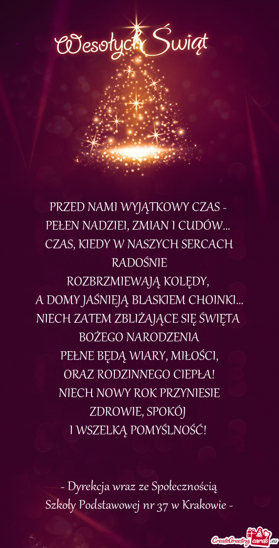 PEŁEN NADZIEI, ZMIAN I CUDÓW