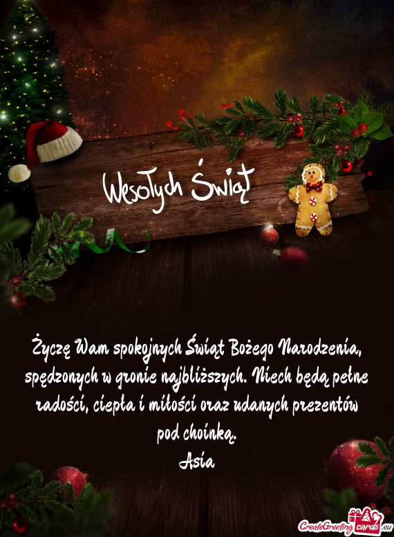 Pełne radości, ciepła i miłości oraz udanych prezentów pod choinką