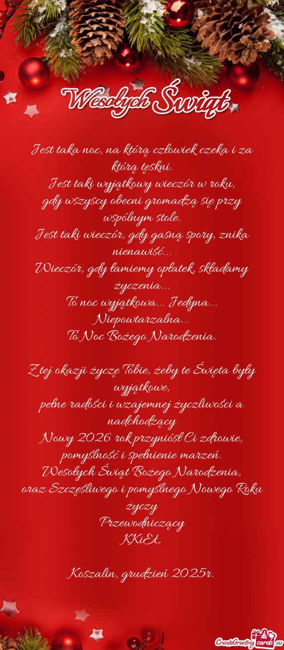 Pełne radości i wzajemnej życzliwości a nadchodzący