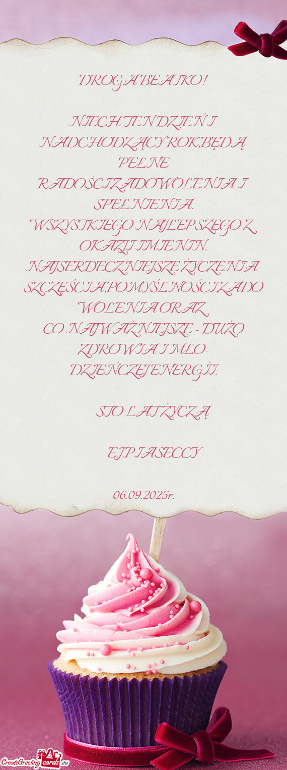 PEŁNE RADOŚCI,ZADOWOLENIA I SPEŁNIENIA