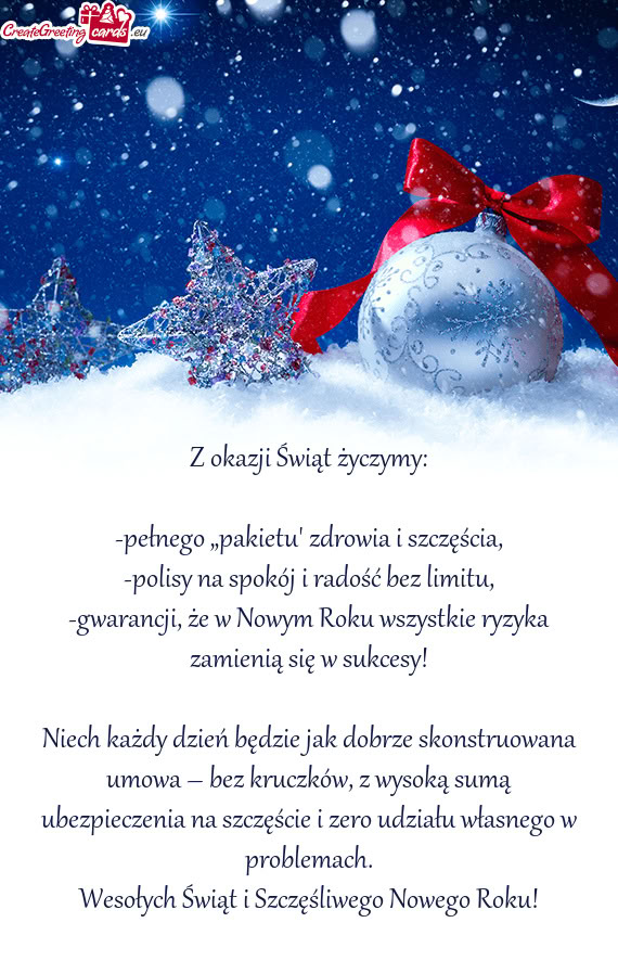 Pełnego „pakietu” zdrowia i szczęścia