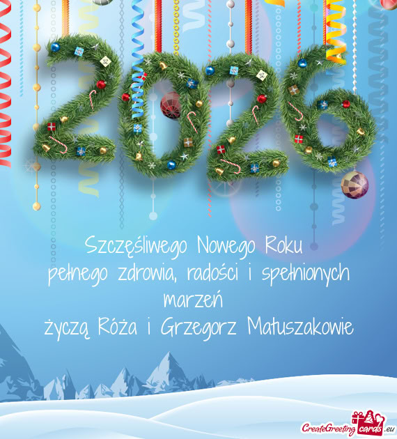 Pełnego zdrowia, radości i spełnionych marzeń