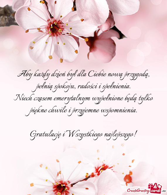 Pełnią spokoju, radości i spełnienia