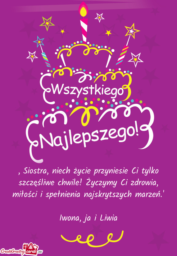 Pełnienia najskrytszych marzeń.”