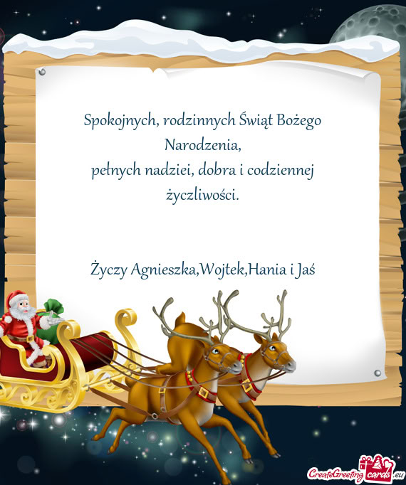 Pełnych nadziei, dobra i codziennej życzliwości