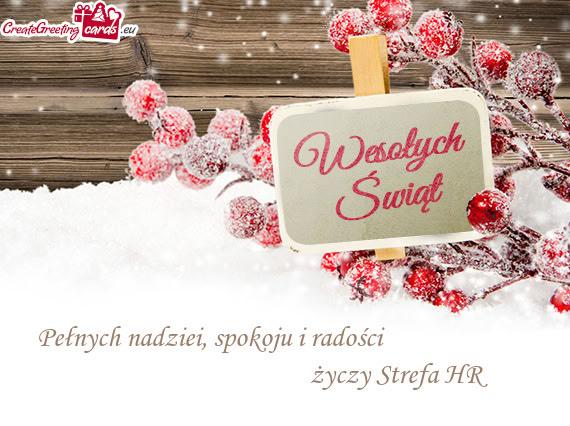 Pełnych nadziei, spokoju i radości