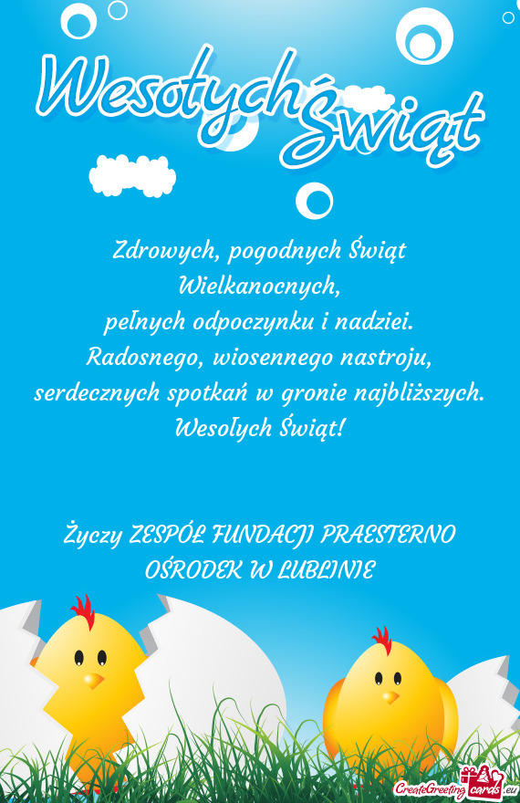 Pełnych odpoczynku i nadziei