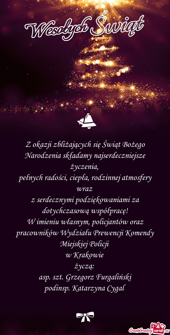 Pełnych radości, ciepła, rodzinnej atmosfery wraz