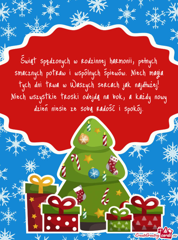 Pełnych smacznych potraw i wspólnych śpiewów