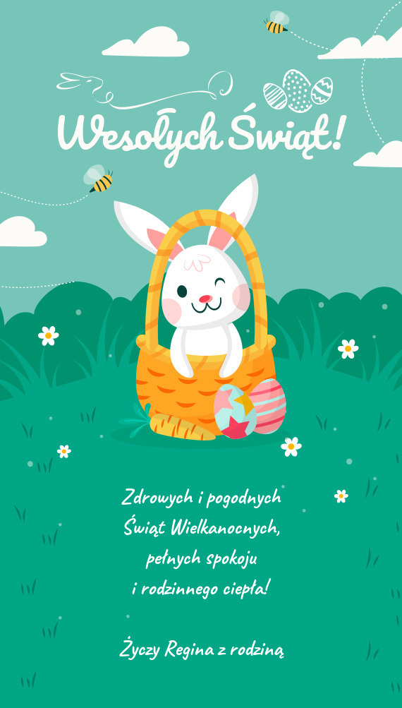 Pełnych spokoju i rodzinnego ciepła! Regina z rodziną