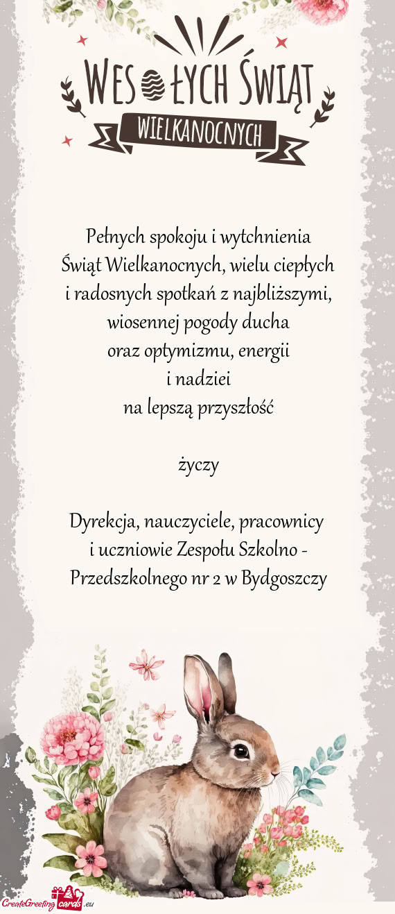 Pełnych spokoju i wytchnienia