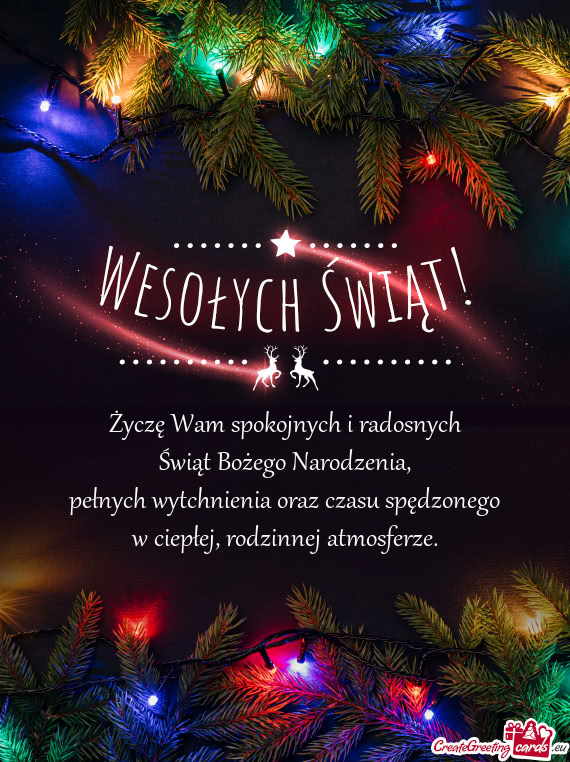 Pełnych wytchnienia oraz czasu spędzonego