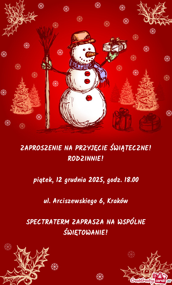Piątek, 12 grudnia 2025, godz. 18.00