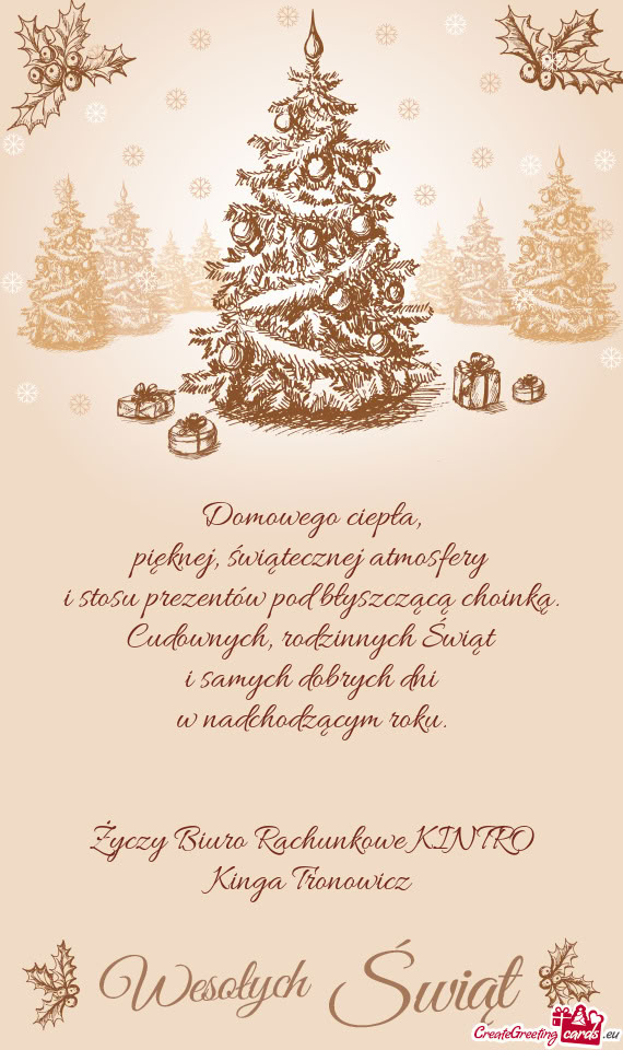 Pięknej, świątecznej atmosfery