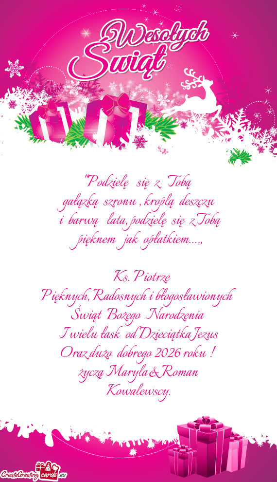 Pięknem jak opłatkiem