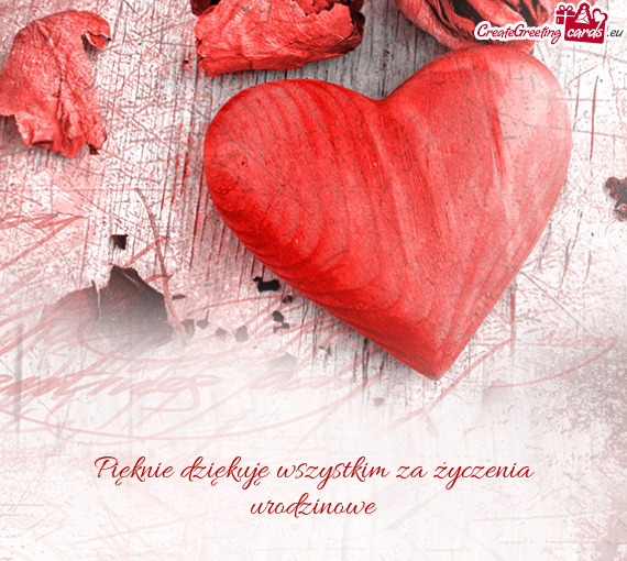 Pięknie dziękuję wszystkim za życzenia urodzinowe