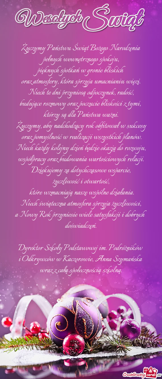 Pięknych spotkań w gronie bliskich