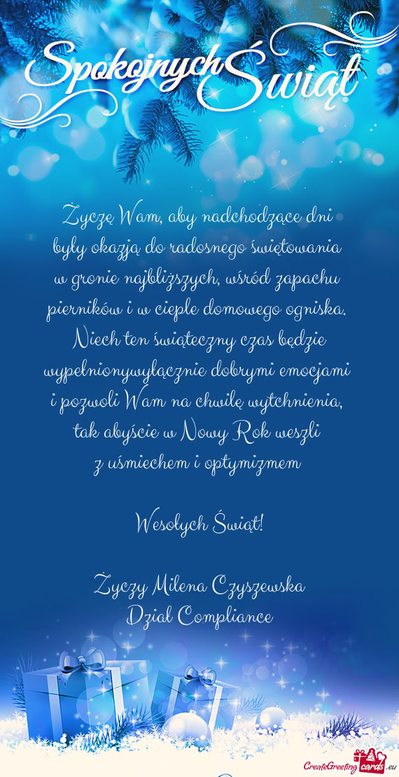 Pierników i w cieple domowego ogniska