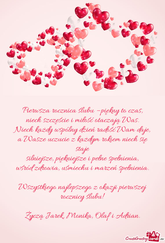 Pierwsza rocznica ślubu – piękny to czas