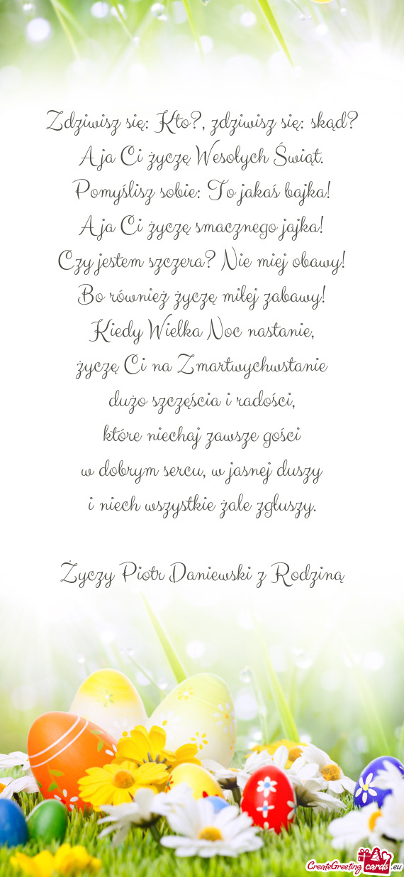 Piotr Daniewski z Rodziną