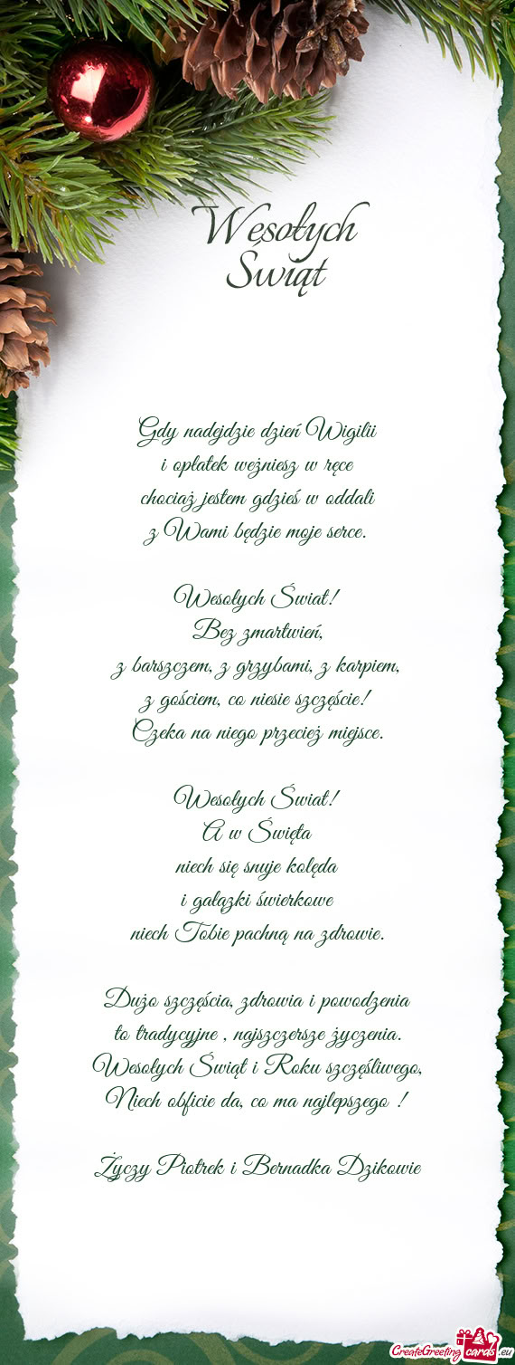 Piotrek i Bernadka Dzikowie