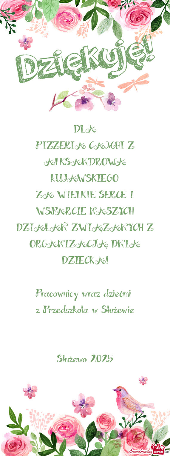 PIZZERIA CAMBI Z ALKSANDROWA kUJAWSKIEGO