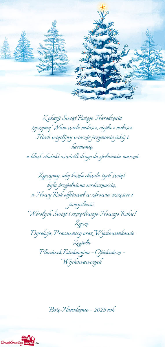 Placówek Edukacyjno – Opiekuńczo – Wychowawczych