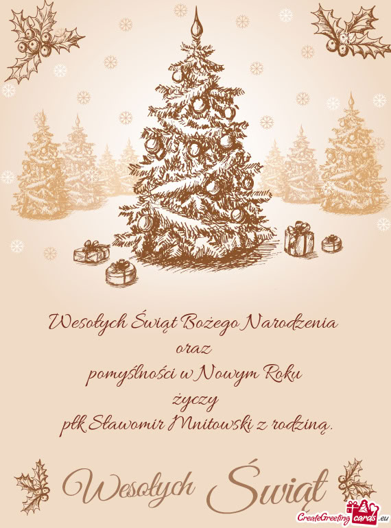 Płk Sławomir Mnitowski z rodziną