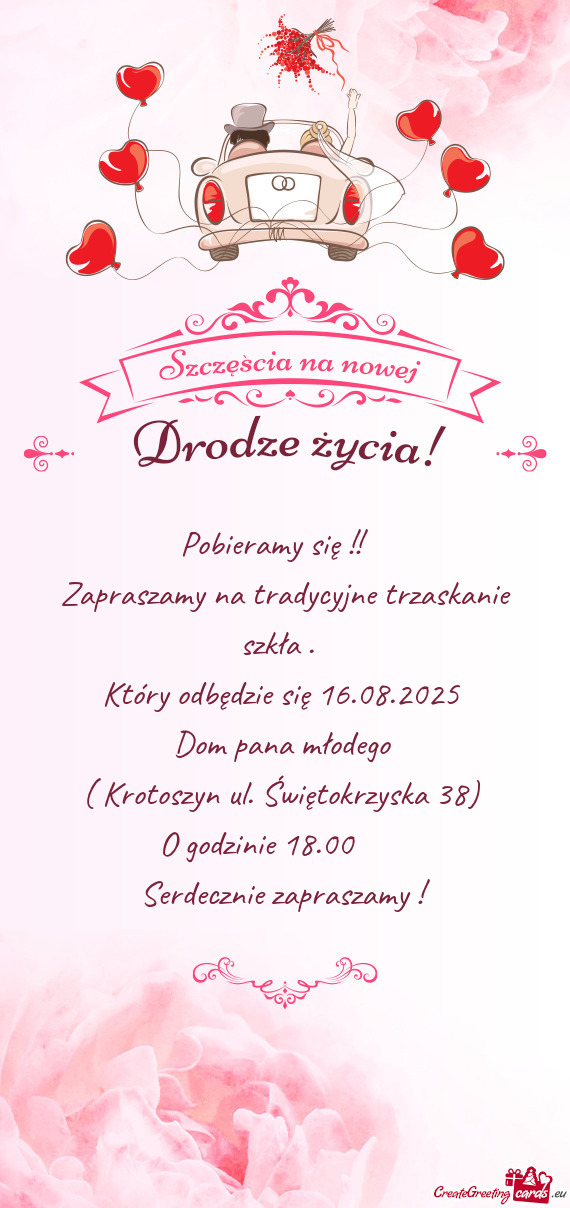 Pobieramy się !! 🥂