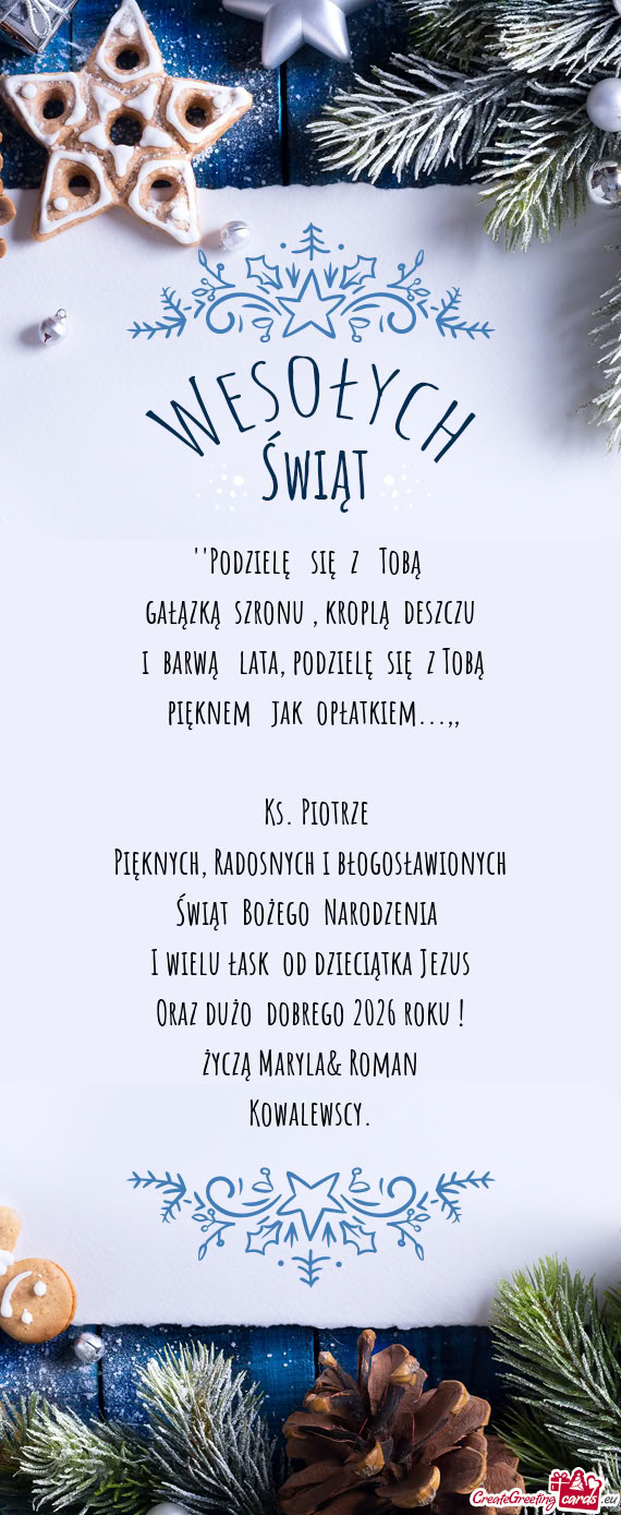 ""Podzielę się z Tobą