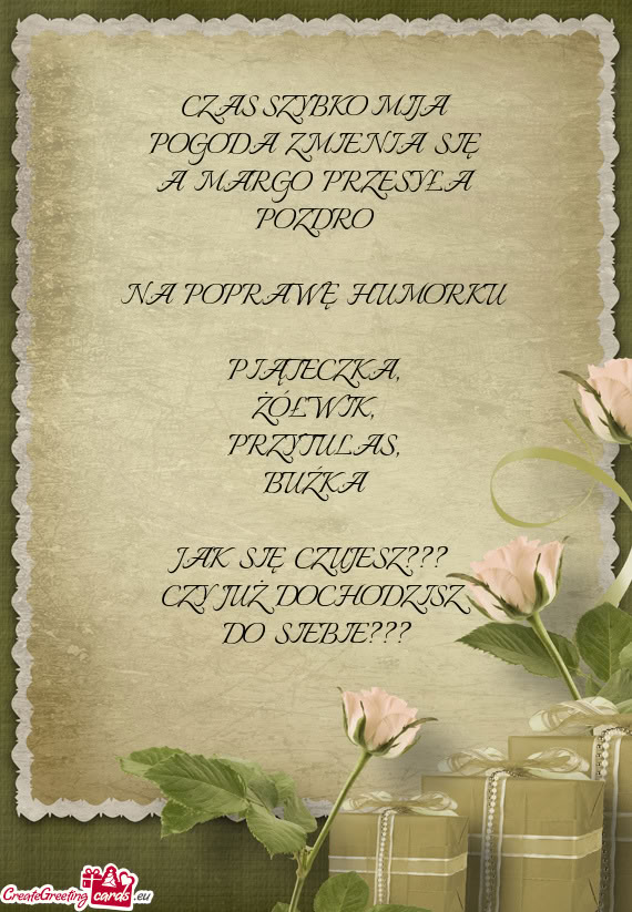POGODA ZMIENIA SIĘ