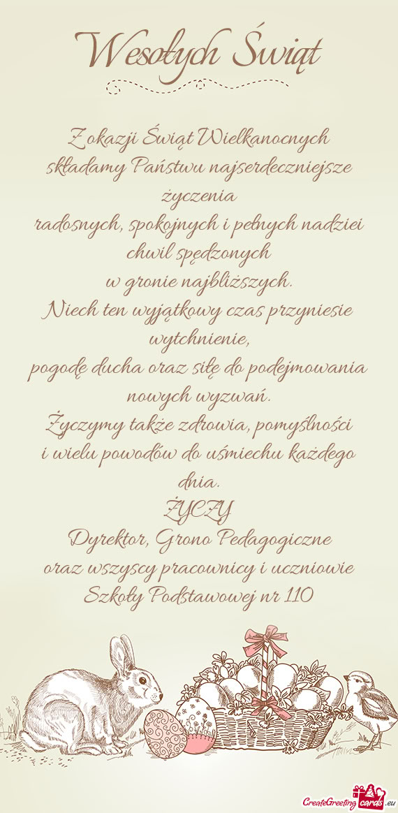 Pogodę ducha oraz siłę do podejmowania nowych wyzwań