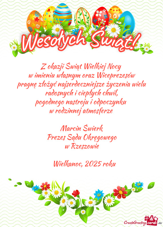 Pogodnego nastroju i odpoczynku