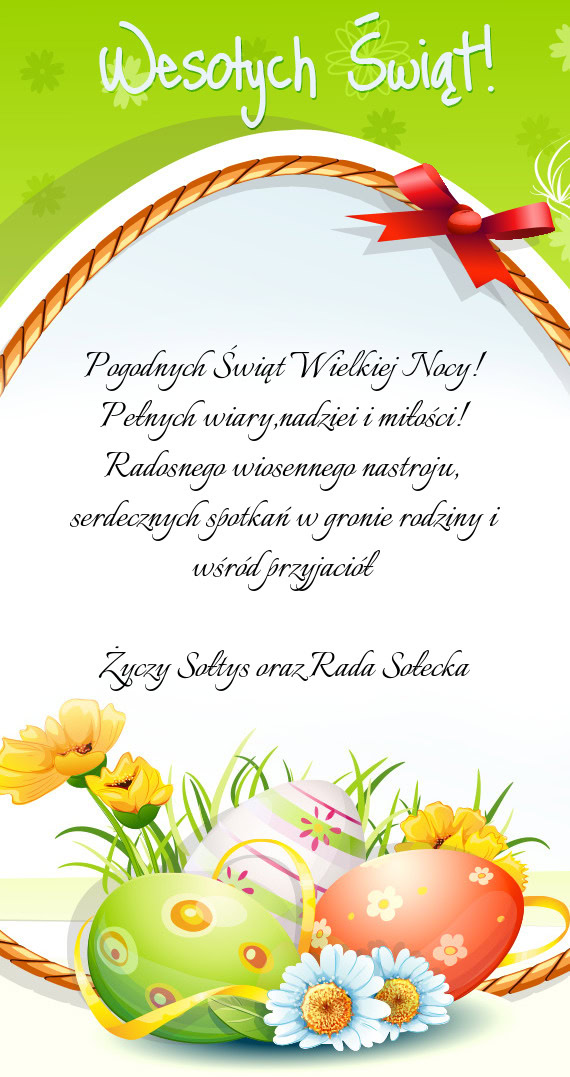 Pogodnych Świąt Wielkiej Nocy! Pełnych wiary