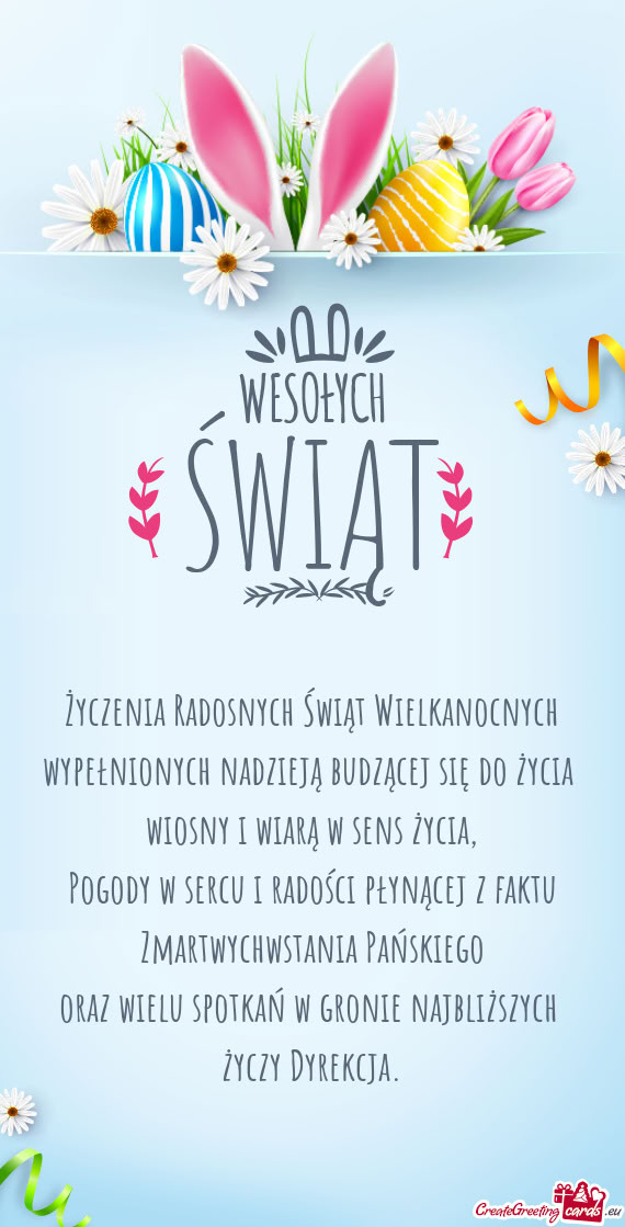 Pogody w sercu i radości płynącej z faktu Zmartwychwstania Pańskiego oraz wielu spotkań w g