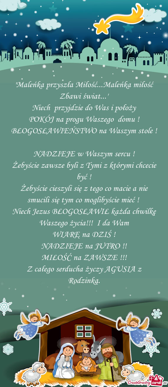 POKÓJ na progu Waszego domu