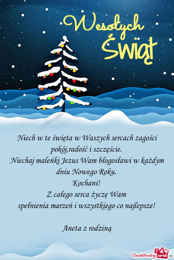 Pokój,radość i szczęście