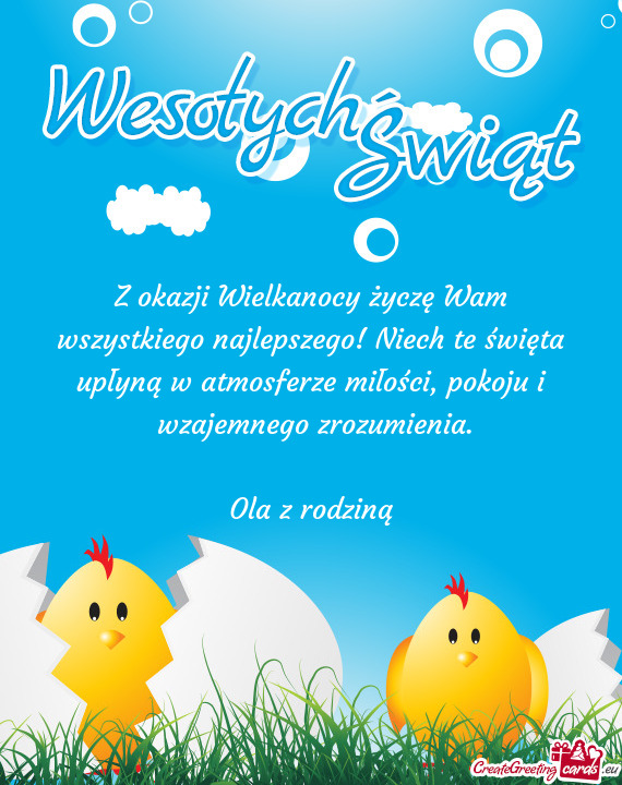 Pokoju i wzajemnego zrozumienia