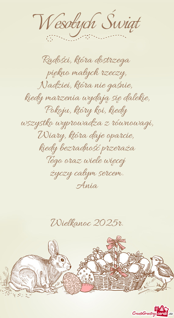 Pokoju, który koi, kiedy