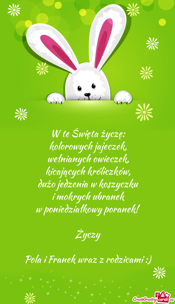 Pola i Franek wraz z rodzicami :)